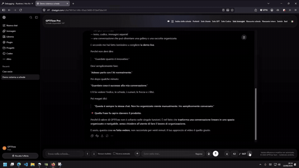 ChatGPT con GPTFlow